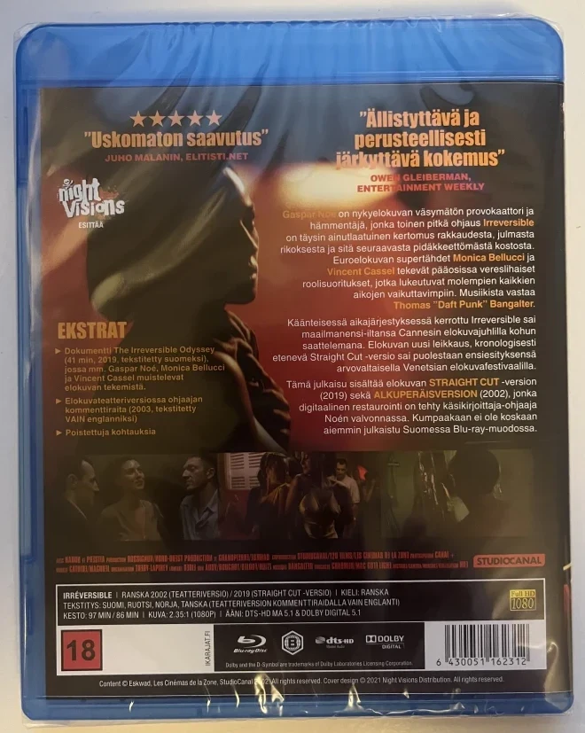 Irreversible Original - Straight Cut (Blu-ray)