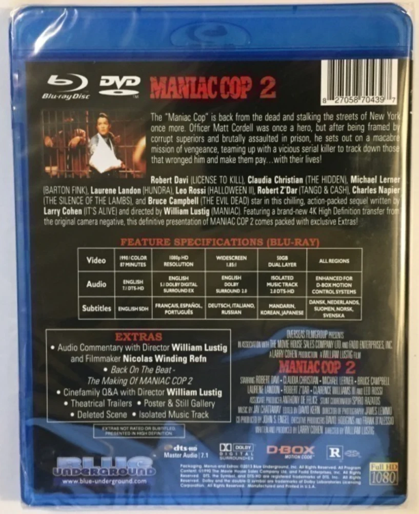 Maniac Cop 2 (Blu-ray + DVD)