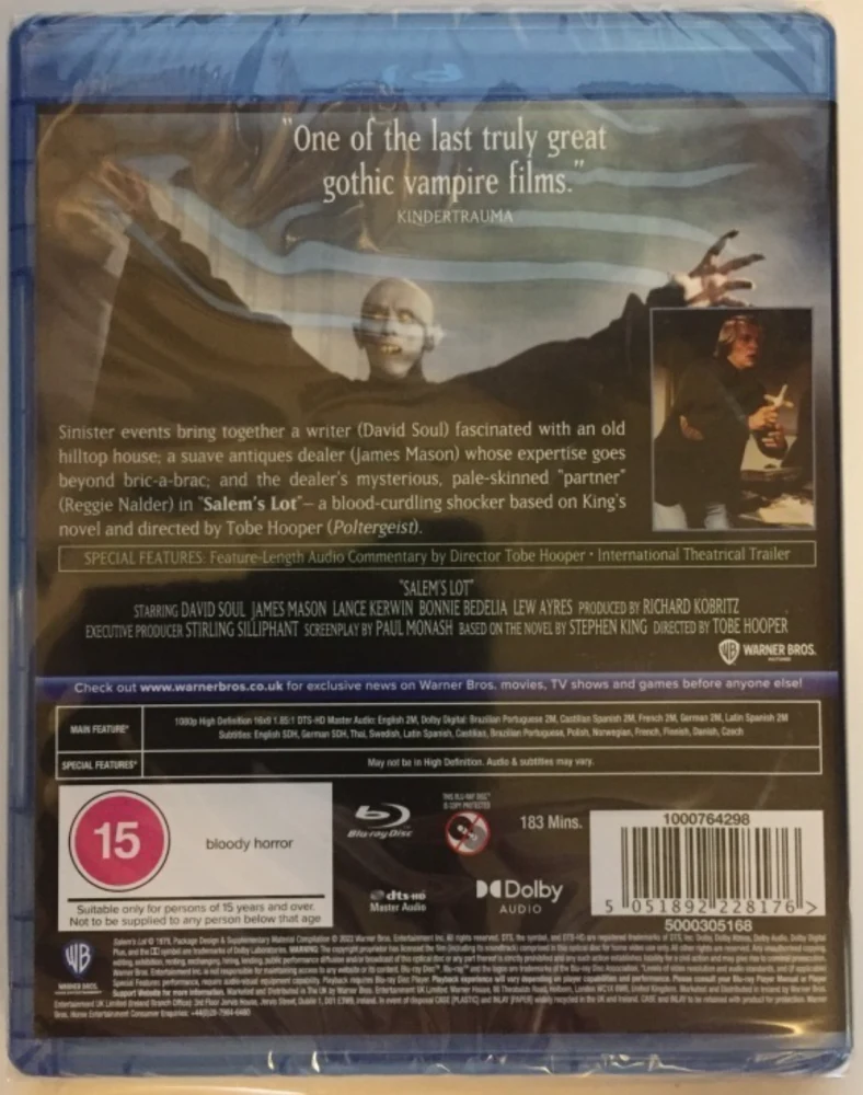 Stephen King: Salem's Lot (1979) Blu-ray