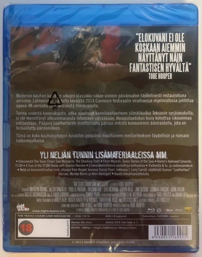 The Texas Chain Saw Massacre (1974) 40th Anniversary Edition (Blu-ray)