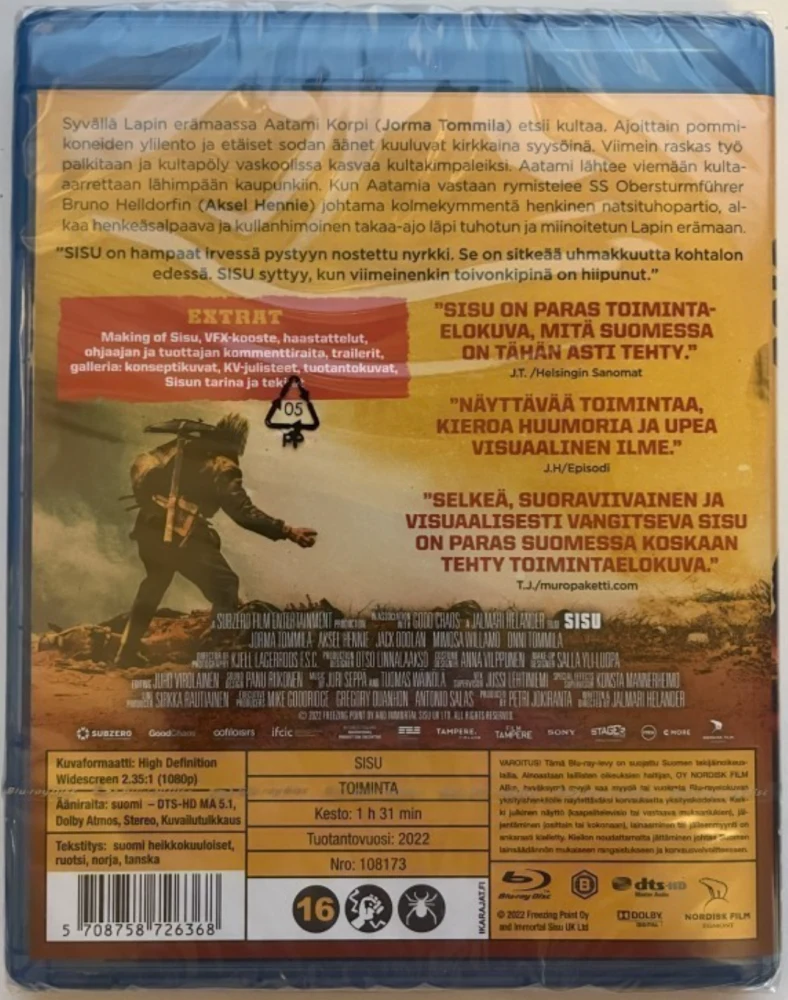 Sisu (2022) Blu-ray (Jalmari Helander)