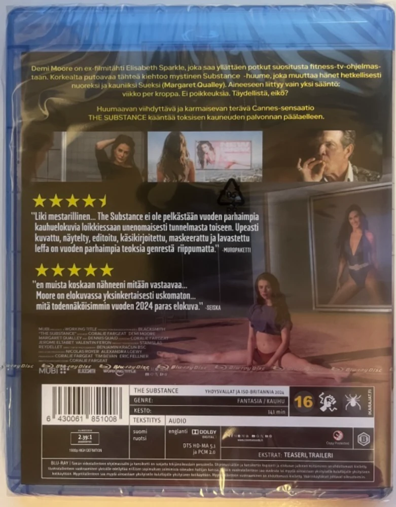 The Substance (Blu-ray) 2024 (Demi Moore)