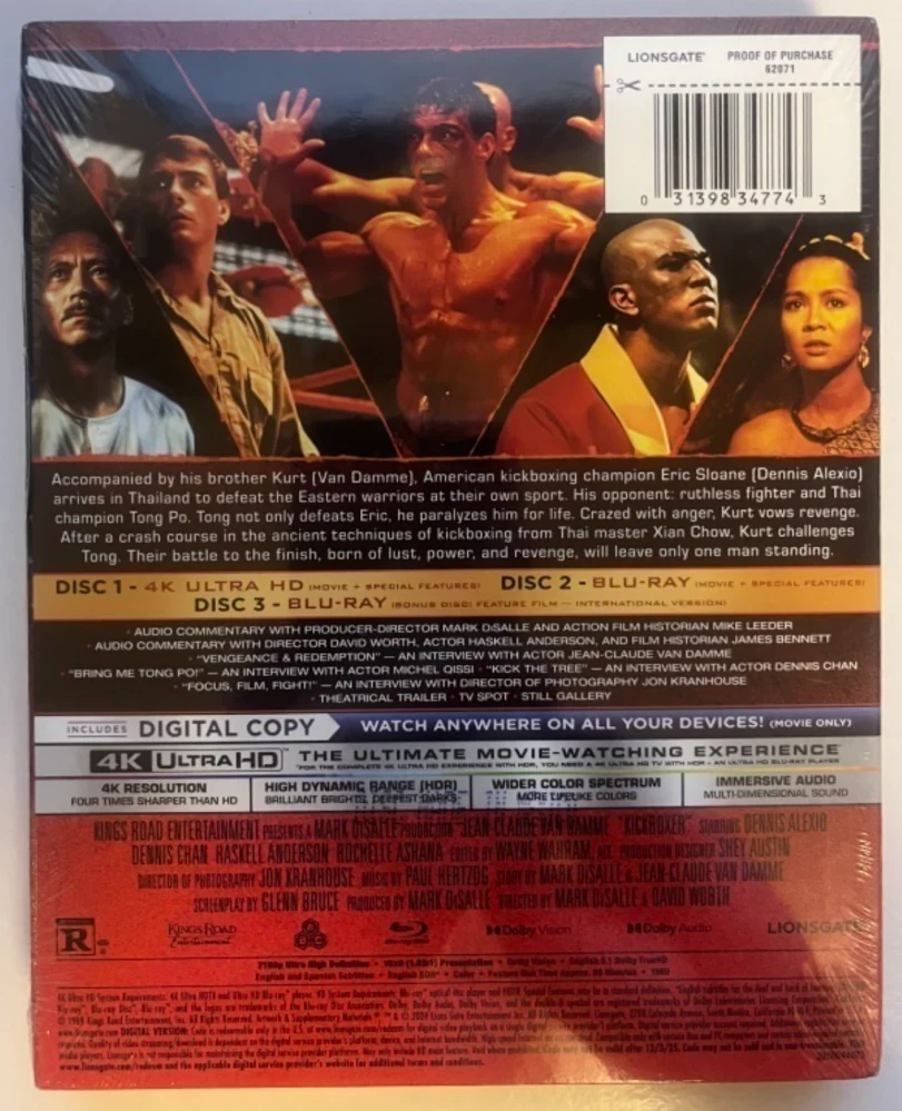 KICKBOXER - Steelbook (4K Ultra HD) Jean-Claude van Damme
