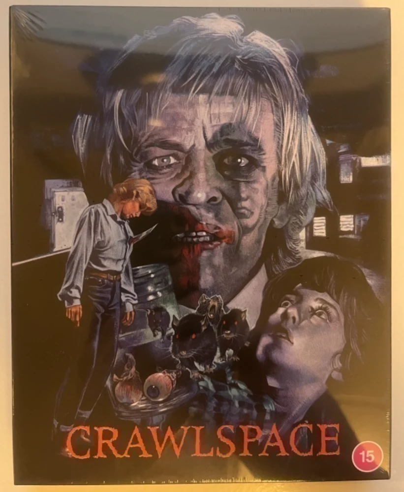 Crawlspace (Blu-ray) Banned (1986) Slipcase + Juliste