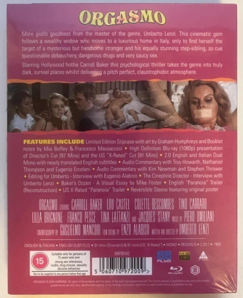 Orgasmo - The Italian Collection 85 (Blu-ray) Limited Slipcover