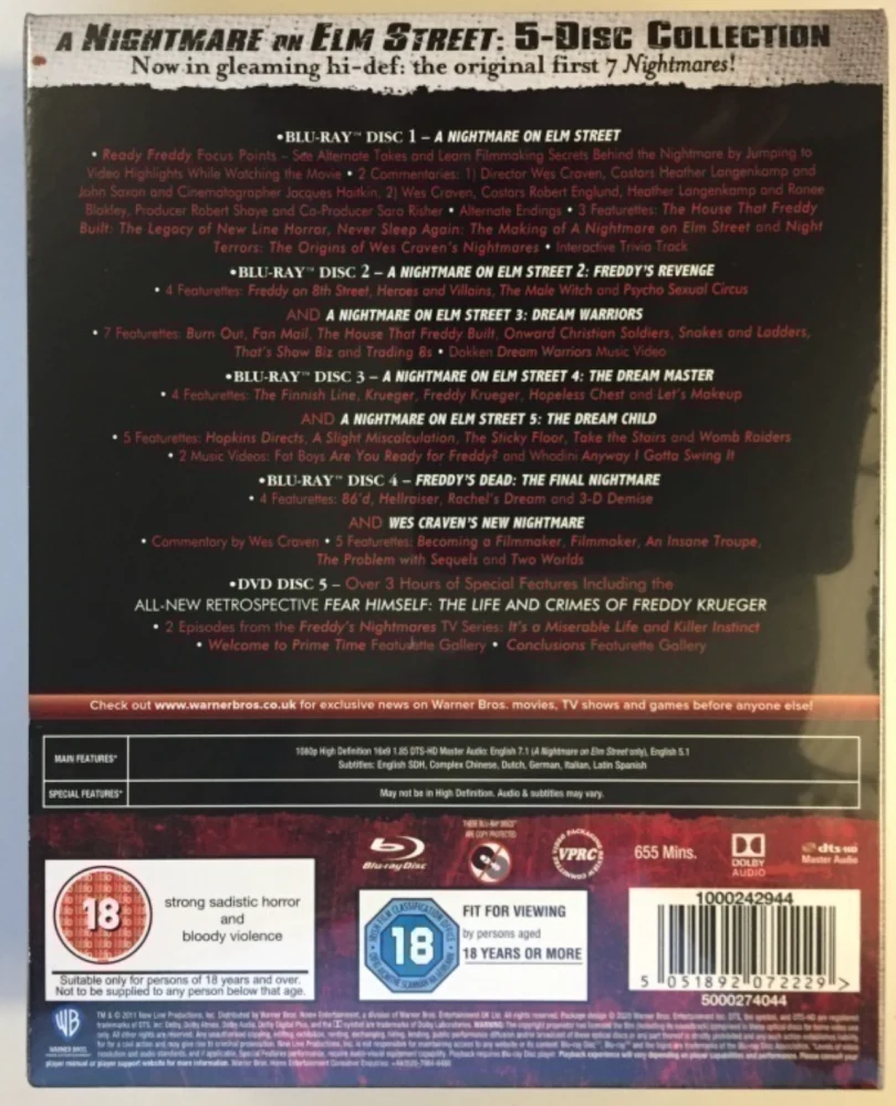 Painajainen Elm Streetillä - Kokoelma (Blu-ray)