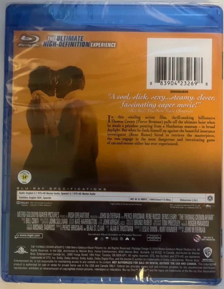 Seikkailija Thomas Crown (Blu-ray) 1999