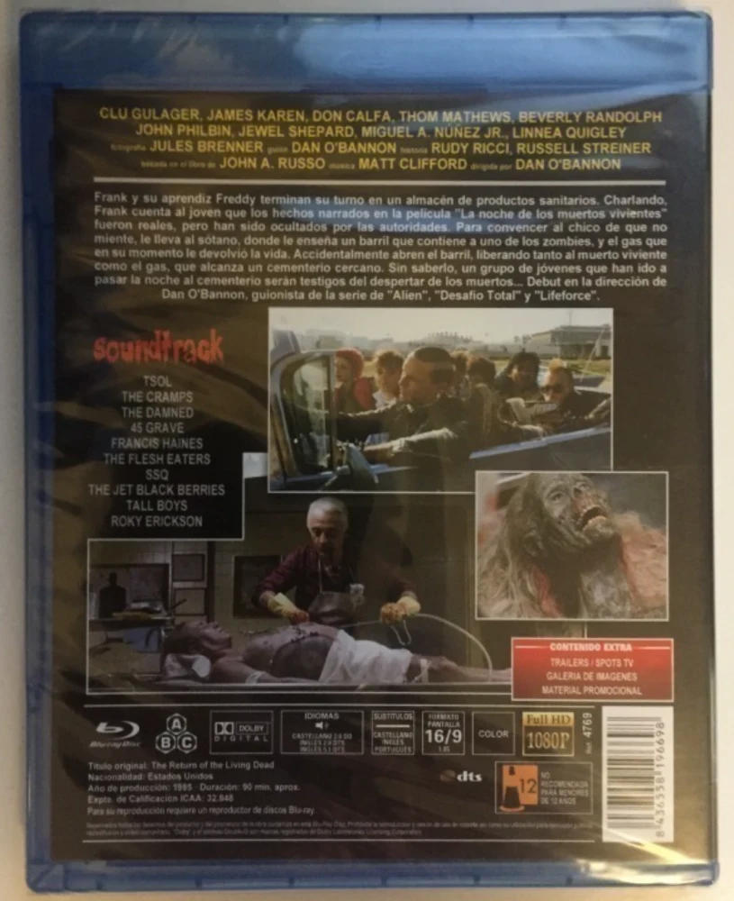 Return of the Living Dead (1985) Dan O'Bannon (Blu-ray)