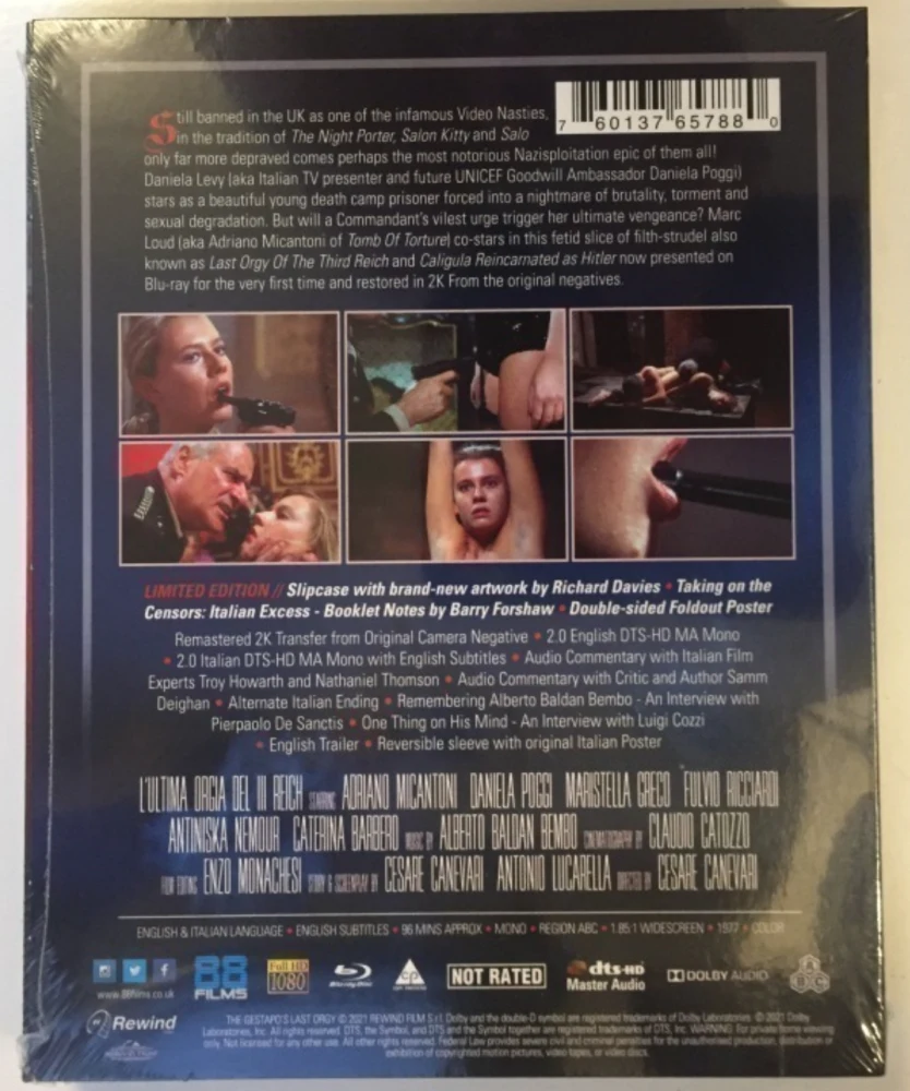 The Gestapo's Last Orgy (Blu-ray) Slipcover (UNCUT)
