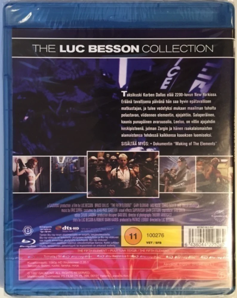 The Fifth Element - Puuttuva Tekijä (Blu-ray) 1997