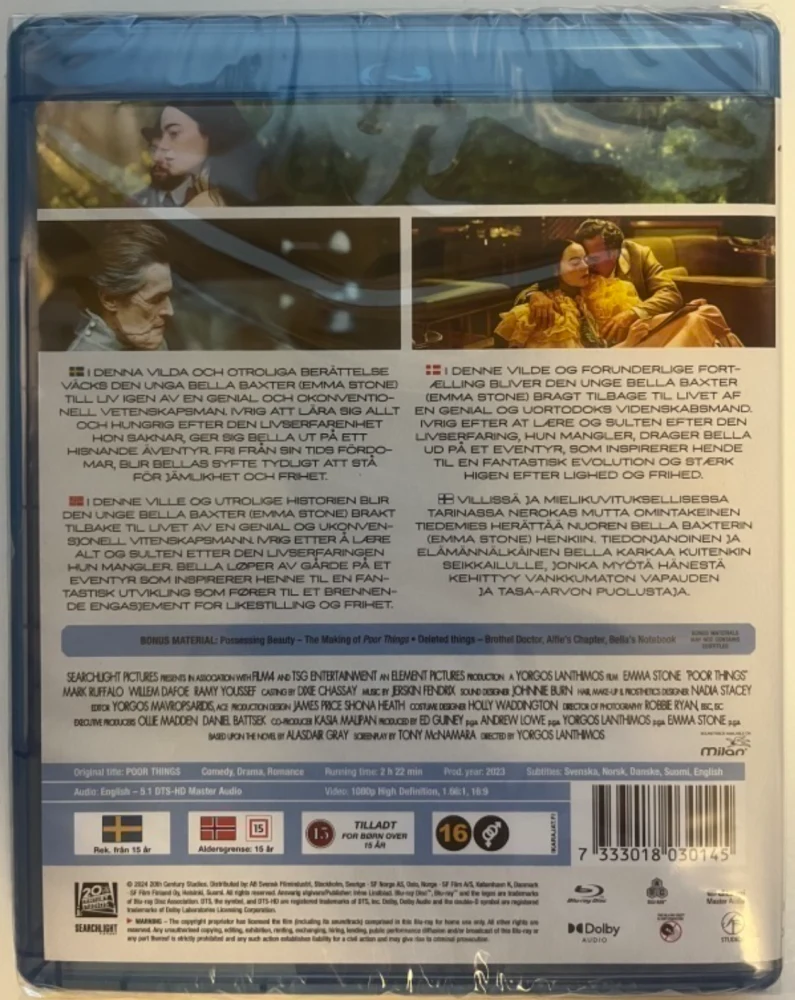 Poor Things (Blu-ray) Emma Stone (2023)