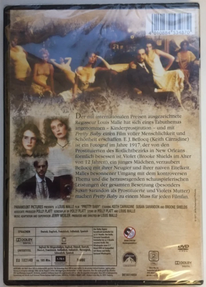 Louis Malle: PRETTY BABY (1978) Brooke Shields (DVD)