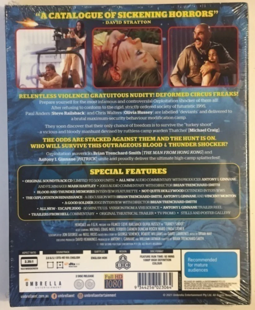 Kalkkunan Metsästys (1982) Turkey Shoot (Blu-ray)