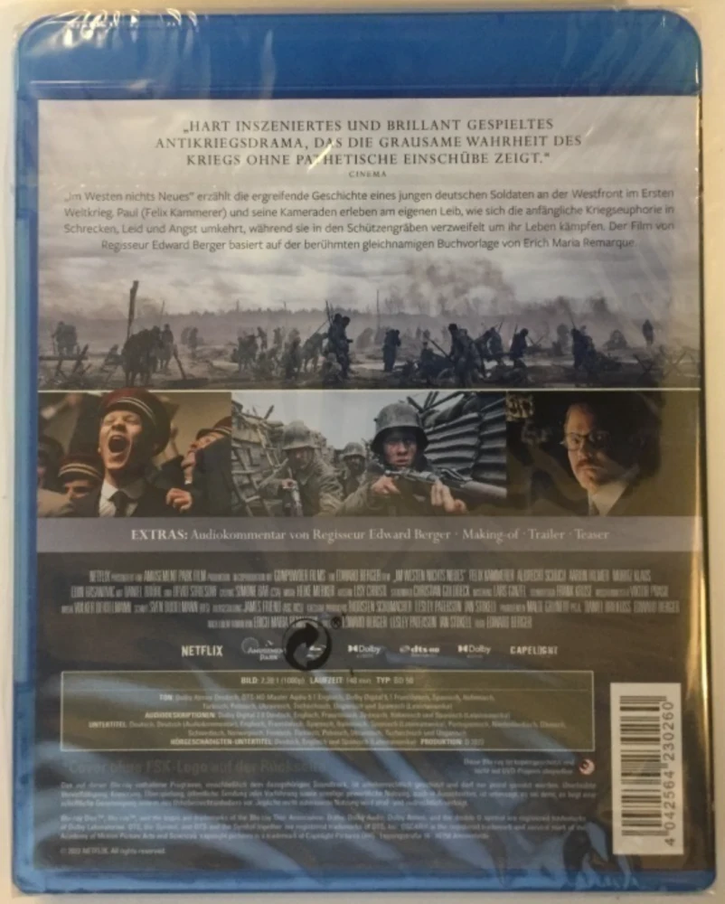 Länsirintamalta ei mitään uutta (Blu-ray) Suomitekstit