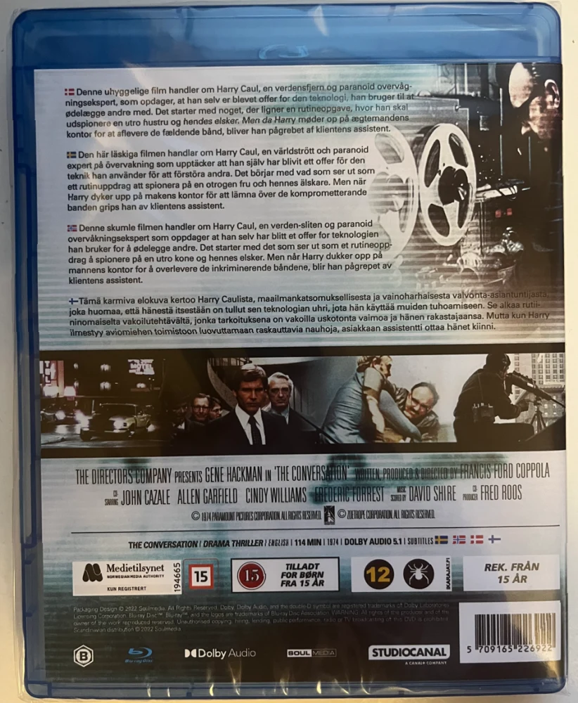 Keskustelu - The Conversation (Blu-ray)