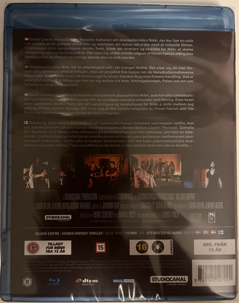 Inland Empire (Blu-ray) David Lynch (2006) Laura Dern