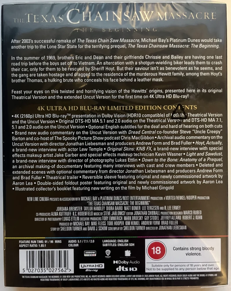 The Texas Chainsaw Massacre: The Beginning - Limited Edition (4K Ultra HD)