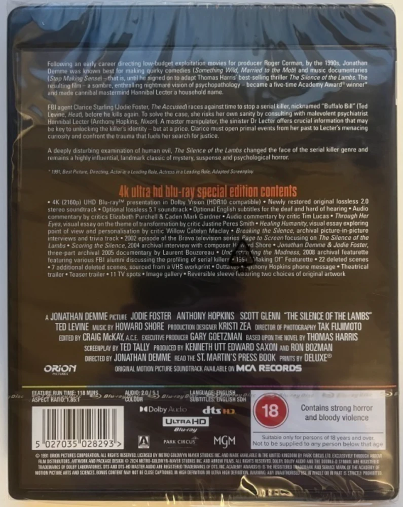 The Silence of the Lambs (4K Ultra HD)