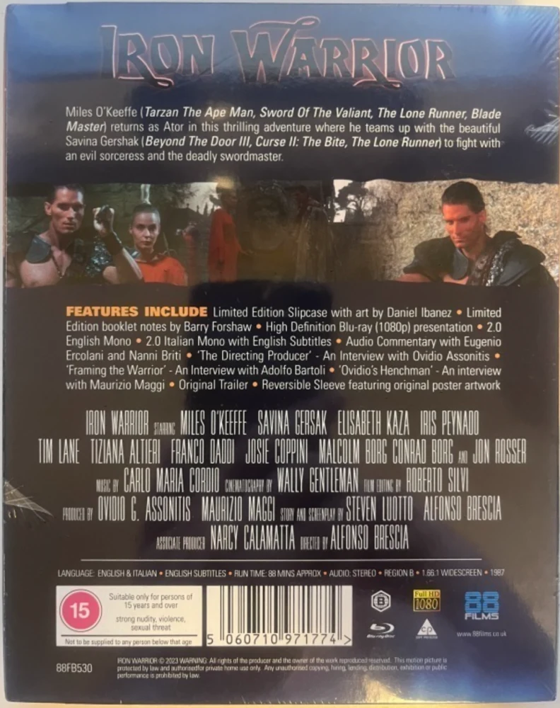 Rautasoturi - Iron Warrior - The Italian Collection 82 (Blu-ray) Limited Edition