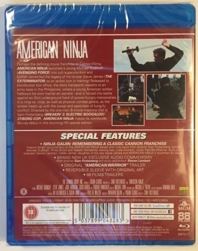Amerikan ninja (Blu-ray) Leikkaamaton! Uncut!