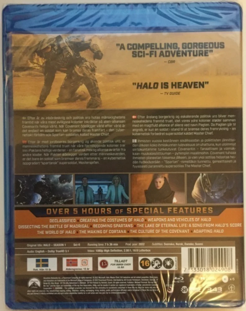 Halo - Kausi 1 (Blu-ray) 2022 (5 tuntia extroja)