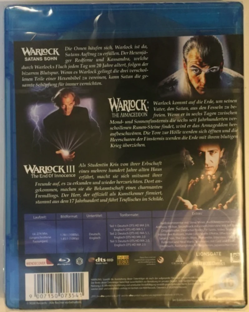 Warlock Trilogia (Blu-ray) (UNCUT)