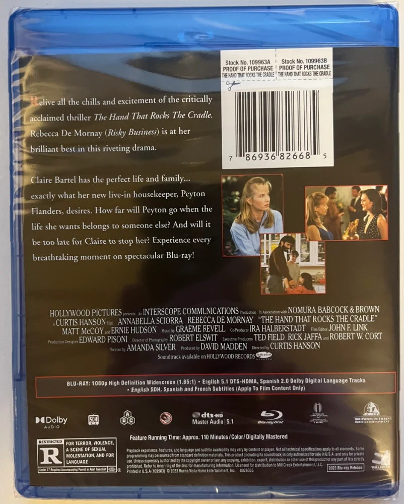 Käsi joka kehtoa keinuttaa (1992) Rebecca De Mornay (Blu-ray)