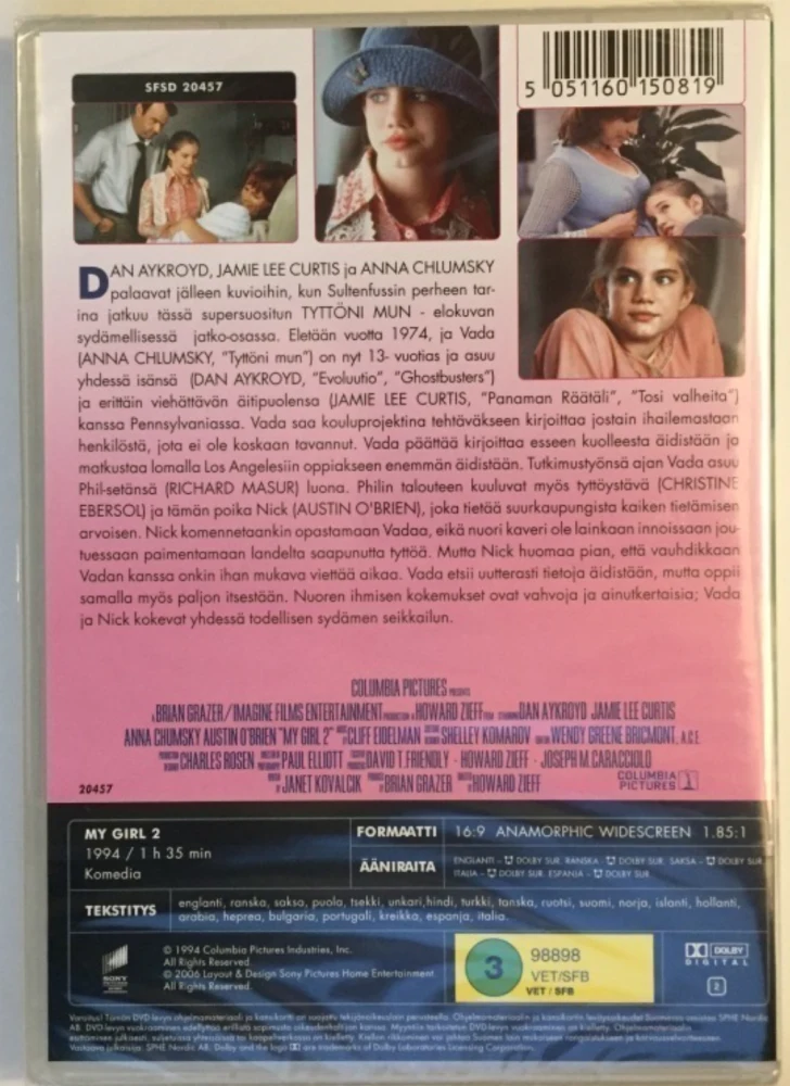 Tyttöni mun 2 (DVD) Anna Chlumsky, Dan Aykroyd