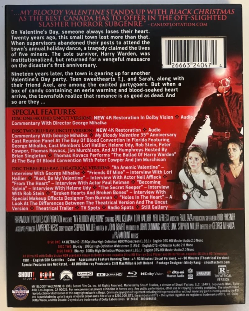 My Bloody Valentine (1981) - Collector's Edition 4K Ultra HD