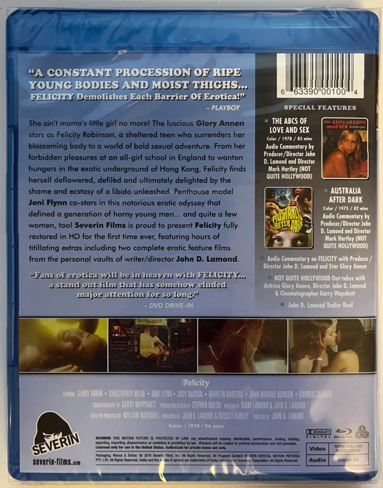 Felicity - neitsyestä nymfomaaniksi + ABCs of Love and Sex & Australia After Dark(Blu-ray) 3 movies