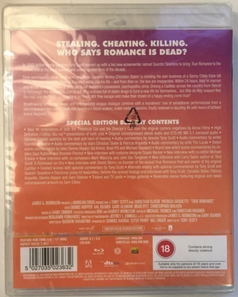 True romance: Director's Cut [Blu-ray] (1993)