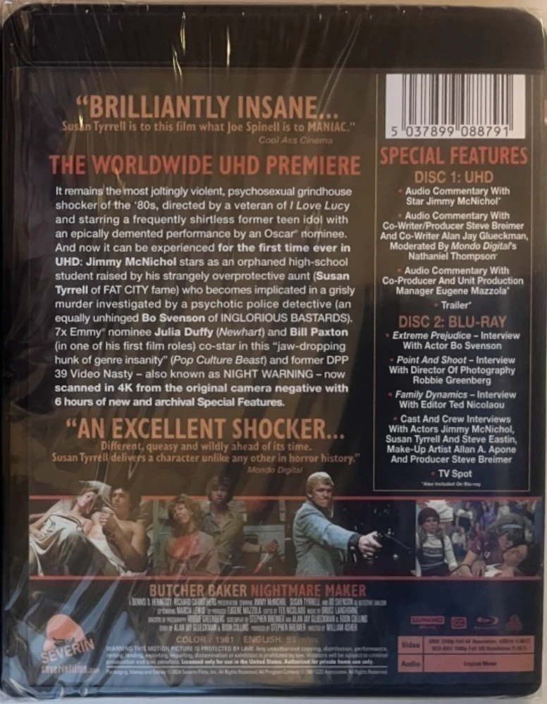 Pelko - Butcher, Baker, Nightmare Maker [4K Ultra HD & Blu-ray]