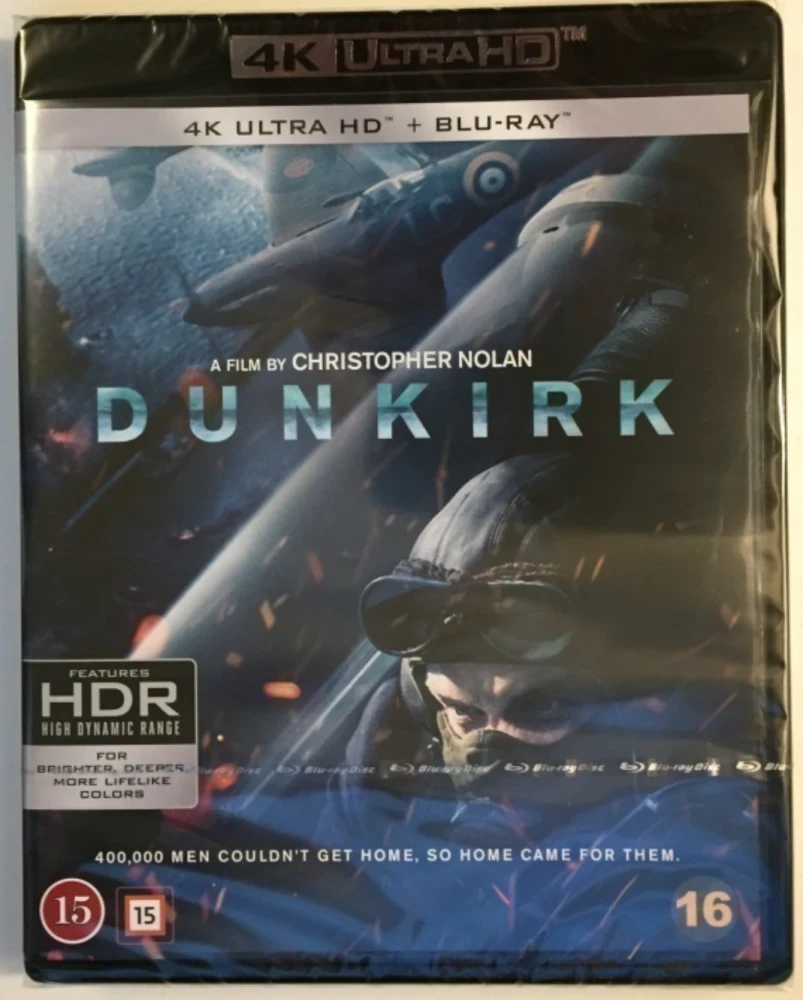 Dunkirk (4K Ultra HD + Blu-ray) Ohjaus: Christopher Nolan