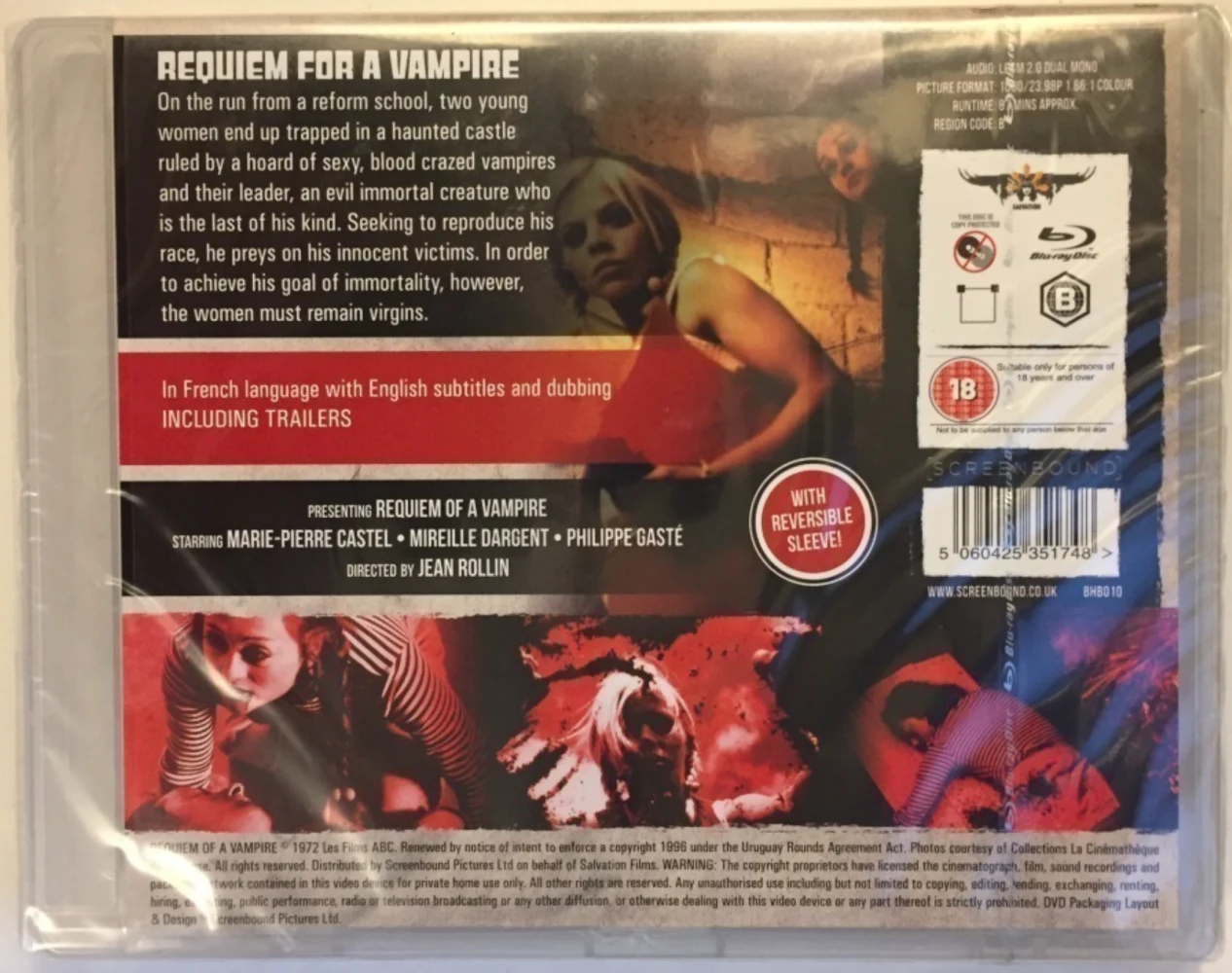 Requiem for a Vampire (Blu-ray) Ohjaus: Jean Rollin (1972)