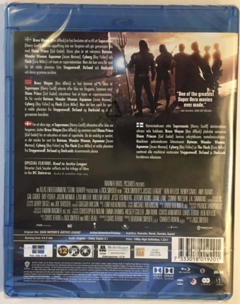Zack Snyder's Justice League (Blu-ray) Henry Cavill