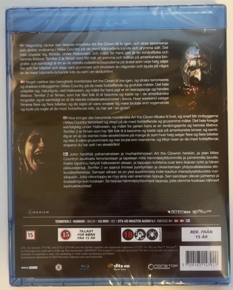 Terrifier 2 (Blu-ray) 2022 (Damien Leone)