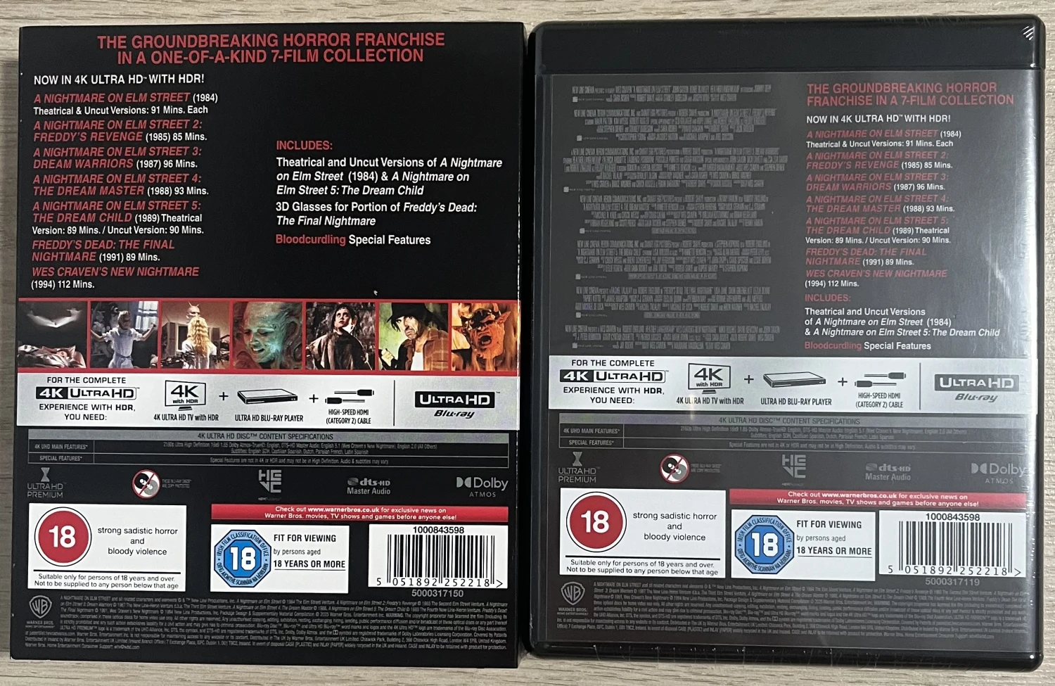 Painajainen Elm Streetillä - Kokoelma - A Nightmare on Elm Street Collection [4K Ultra HD] [1984-1994]