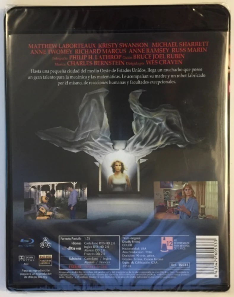 Kauhu asuu naapurissa - Deadly Friend - Amiga mortal (Blu-ray)