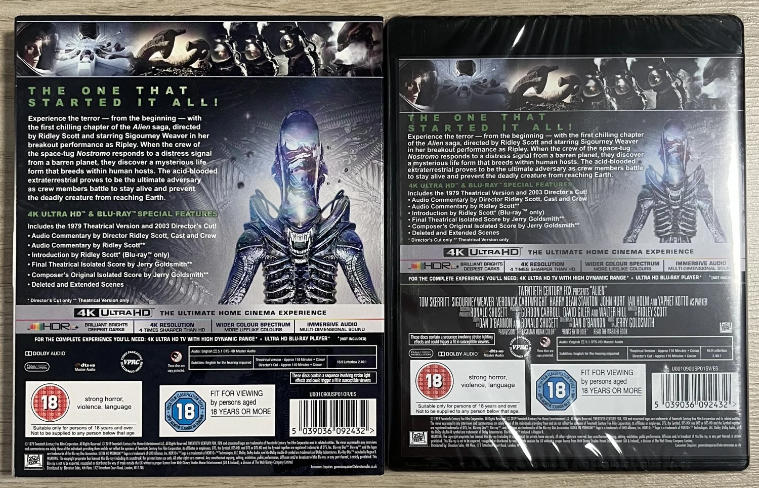 Alien - Kahdeksas matkustaja (1979) (4K UHD + Blu-ray) Slipcover