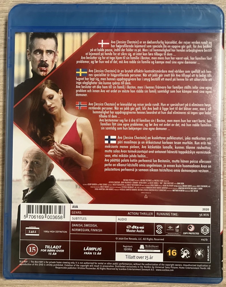 Final Target (Blu-ray) Colin Farrell, Jessica Chastain (2020) AVA