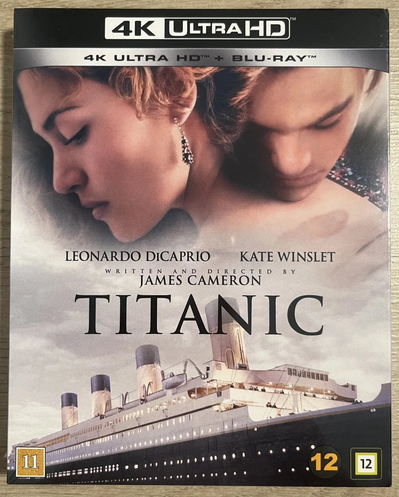 Titanic (1997) Kate Winslet & Leonardo DiCaprio (4K Ultra HD) Slipcover