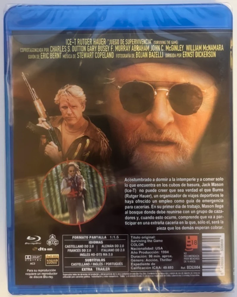 Aseeton saalis - Surviving the Game (Blu-ray) Uncut (1994)