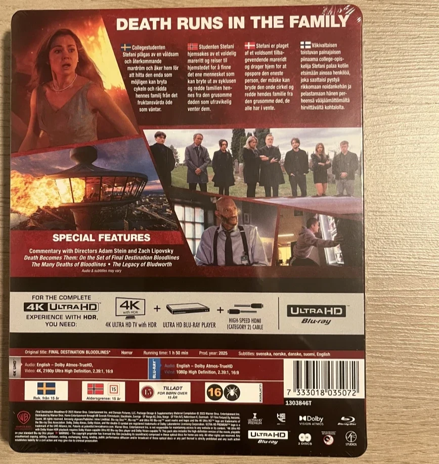 Final Destination: Bloodlines (2025) Limited Edition Steelbook (4K UHD + Blu-ray)