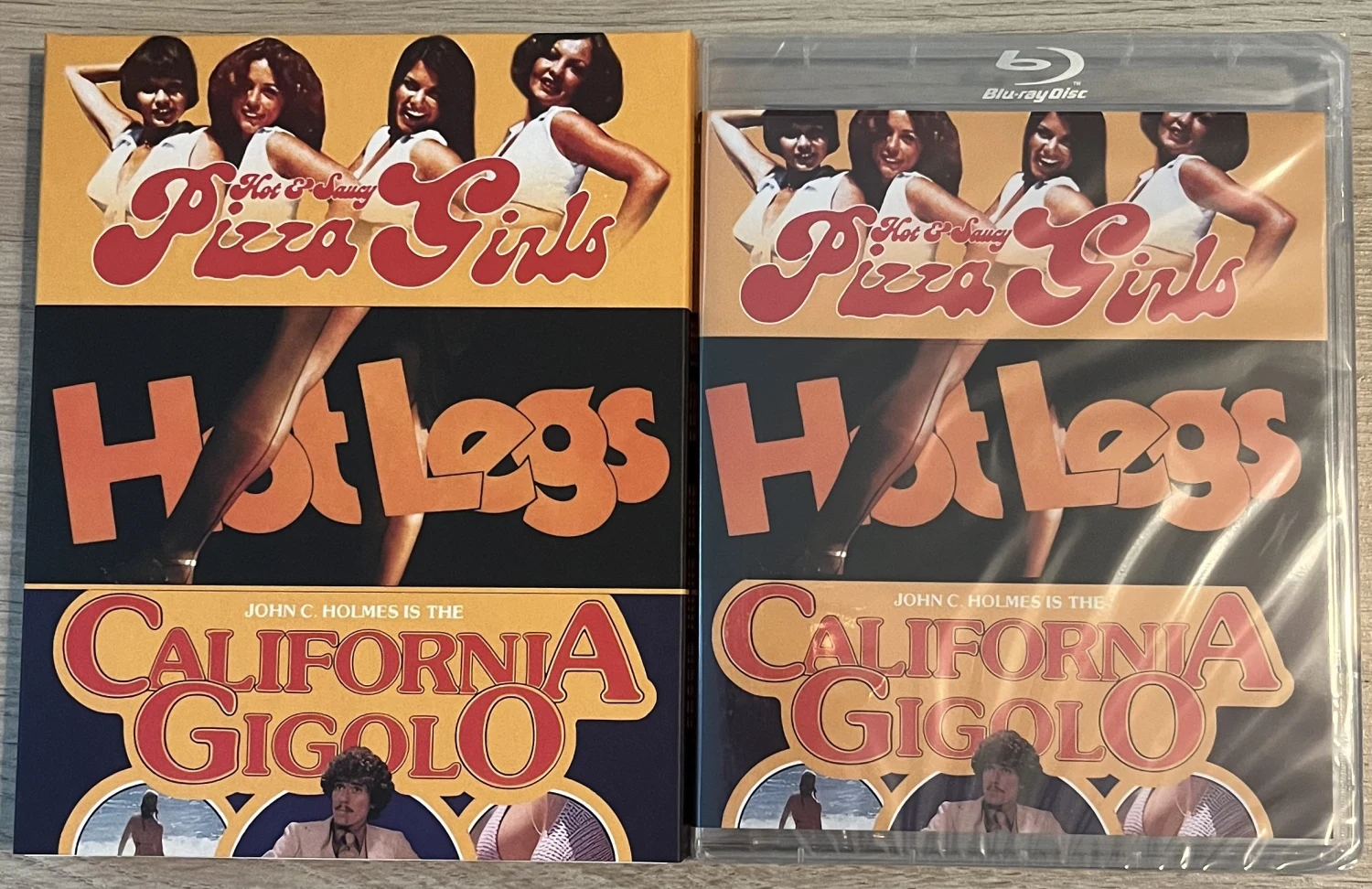 Hot and Saucy Pizza Girls + Hot Legs + California Gigolo - Limited Edition Slipcover (Blu-ray)