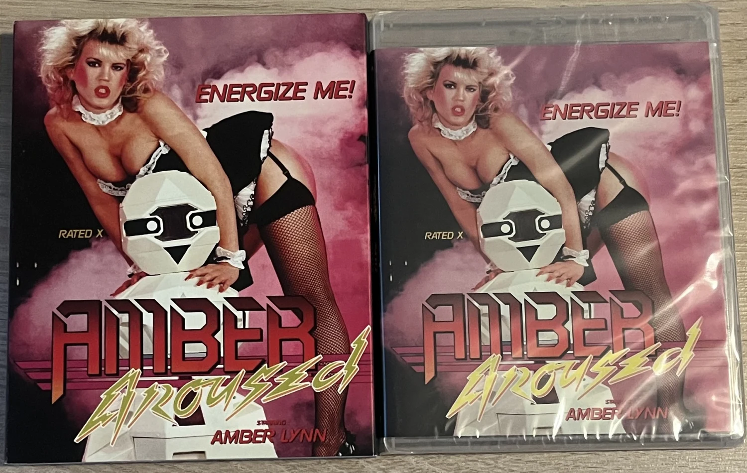 Amber Aroused / Slip Into Silk - Limited Edition Slipcover (Blu-ray) Peekarama