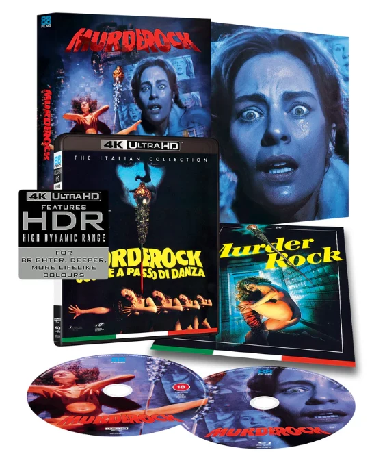 Murder Rock - Deluxe Limited Edition [UHD + Blu-ray] (The Italian Collection 89) Kuoleman tanssi (1984) Murder-Rock: Dancing Death / Murderock - Uccide a passo di danza