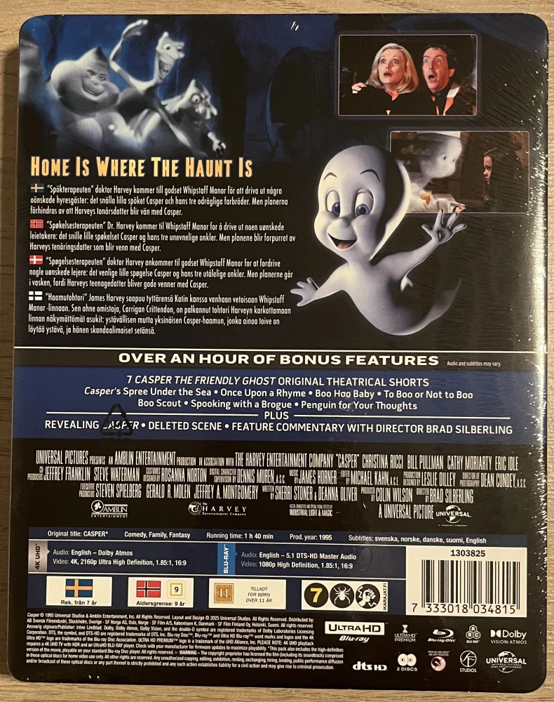 Casper (1995) Limited Edition Steelbook (4K UHD + Blu-ray)