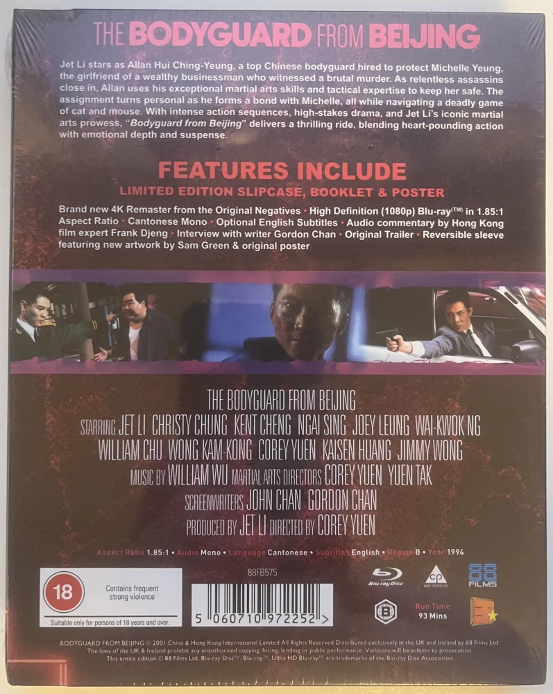 The Bodyguard From Beijing (Blu-ray) Limited Edition