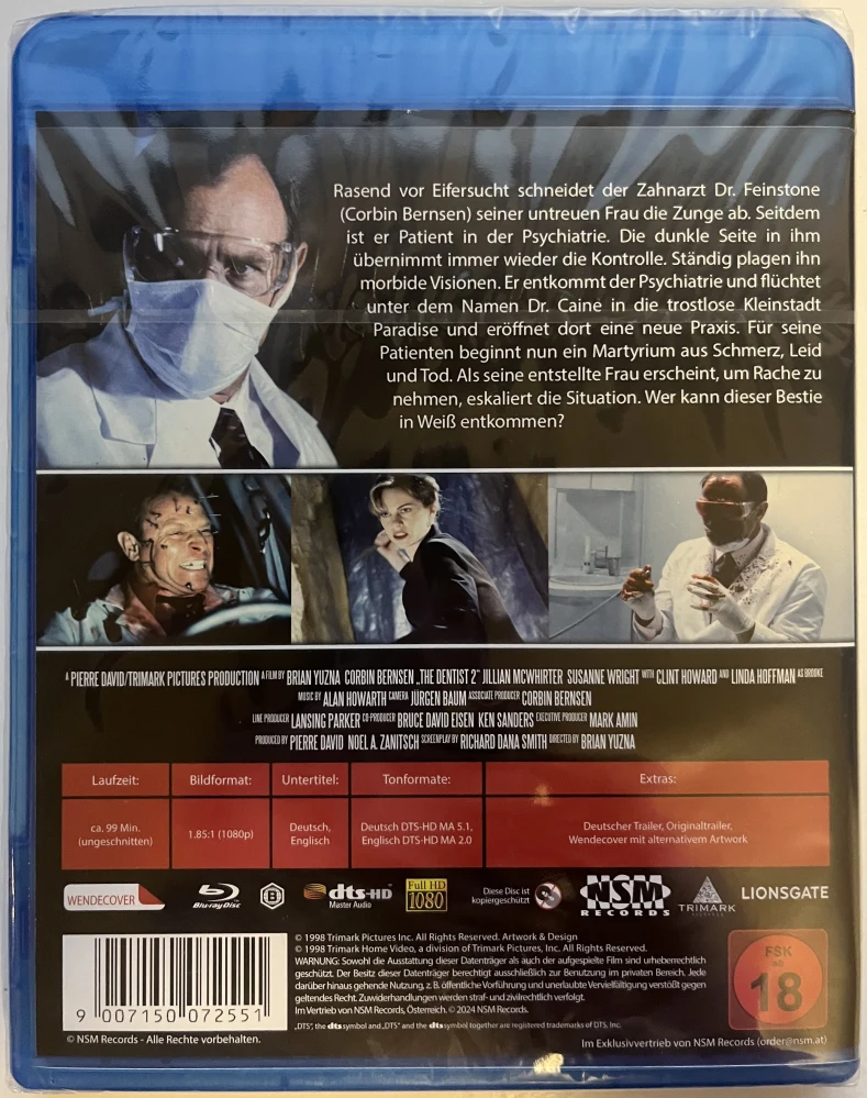 Hammaslääkäri II - The Dentist 2 (uncut) [Blu-ray]