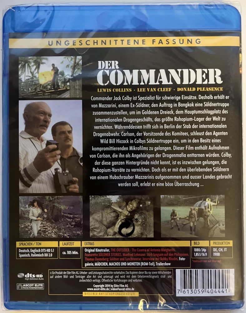 Der Commander (Blu-ray) (1988) Cinema Treasures / Il Triangolo della paura / The Commander